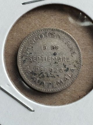 Guatemala 1926 Silver Medal Banco Central 2