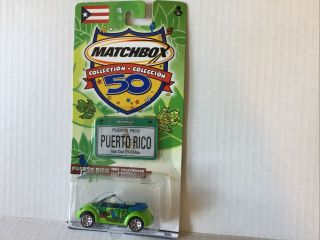 Matchbox Superfast Across America Volkswagen Cabrio - " Puerto Rico ",  Blistercard