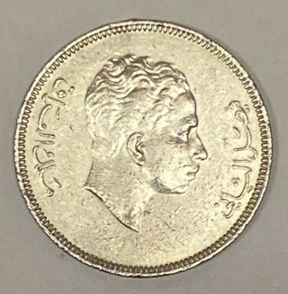 Iraqi Coins Silver 100 Fils Kingdom Of Iraq,  King Faisal Ii,  1953.
