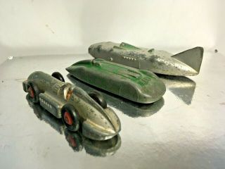Dinky Vintage 30 ' s Thunderbolt Land Speed Record Car MG Racing Cars.  Paperweight 2