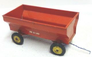 Vintage 1/16 Carter Tru Scale Tractor Flare Box Wagon Trailer Farm Toy