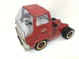 Vintage Tonka Fire Engine Truck Cab Red Toy Gas Turbine Pressed Steel