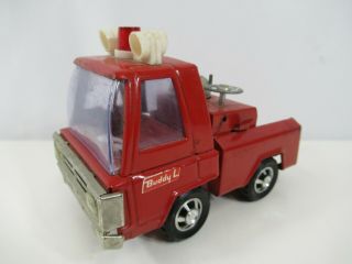 Buddy L Fire Department Pickup Truck Red White Vintage 1970s 6 "