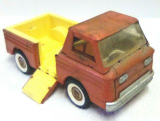 Vintage 1960s Structo Corvair Rampside Truck Pressed Steel Toy 10 1/2 In Long