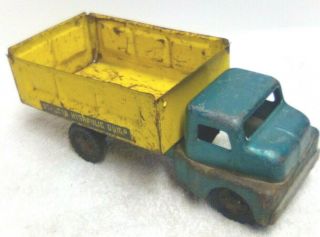 Vintage 1950s Structo Hydraulic Dump Truck Pressed Steel Contruction Toy