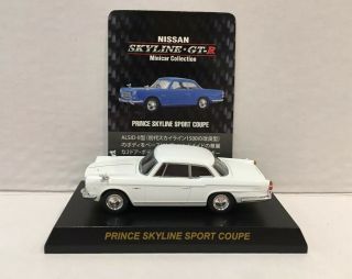Kyosho 1/64 Nissan Prince Skyline Sport Coupe Diecast Car Model White