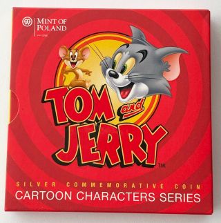 2013 Niue Cartoon Characters Series Colored: Tom And Jerry $1 Sterling 151424