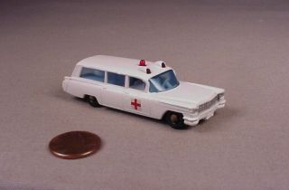 Vintage Matchbox 54 Cadillac Ambulance Diecast Toy Car Lesney England