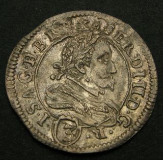 Austria 3 Kreuzer 1633 - Silver - Ferdinand Ii.  - Xf - - 1678