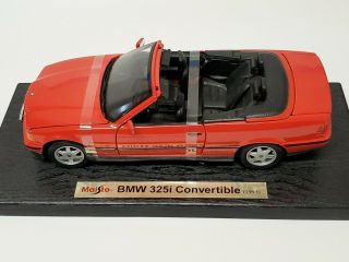 Maisto 1:18 Bmw 325i Convertible Special Edition 1995 Red No Box