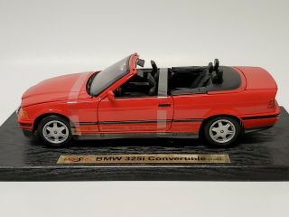 Maisto 1:18 BMW 325i Convertible Special Edition 1995 Red no box 2