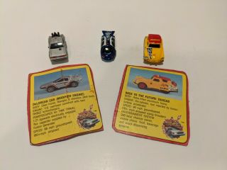 Back To The Future 2 Funrise Micro Machines All 3 With Two Collectors Cards
