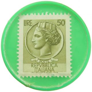 Italy 50 Lire Ascom Modena Encased Postage Stamp T87 127