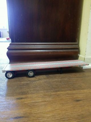 Ray 1/32 Silver Flatbed Trailer,  (modified) Lowered