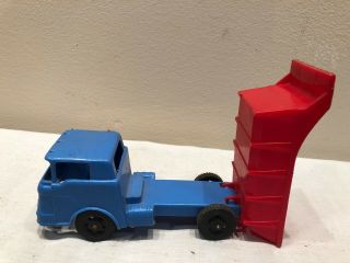 Vintage PROCESSED PLASTIC CO Dump Truck red blue Aurora Ill 129PN ptr 3