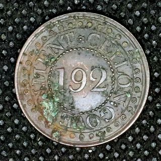 Ceylon - George Iii - 1/192 Rix Dollar - 1802 - Rare