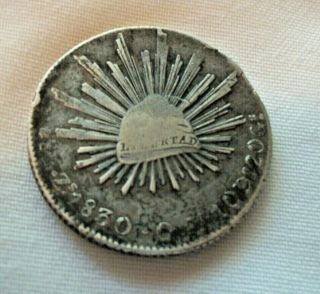 Raw 1830 Mexico 8r Uncertified Ungraded Mexican Silver 8 Reales Coin