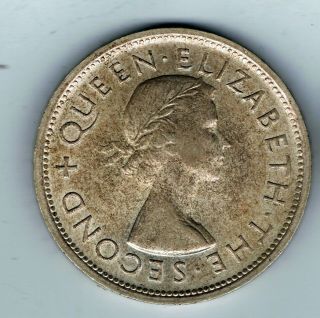 1953 Southern Rhodesia Silver One Crown Coin : 28.  3g