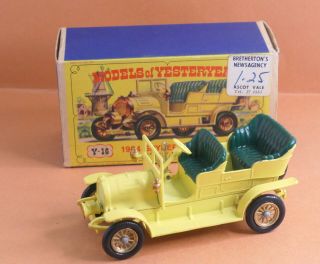 Vintage Matchbox By Lesney Models Of Yesteryear Y16 - 1 1904 Spyker