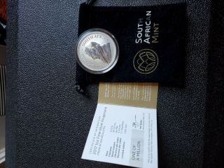 2017 1 Oz.  SOUTH AFRICA SILVER KRUGERRAND POUCH - CAPSULE/COIN UNCIRCULATED 2