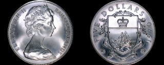 1970 Bahamas 5 Dollar Proof World Silver Coin