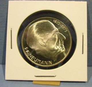 1975 Czechoslovakia 50 Korun Silver Proof Coin Neumann Czech Rep Pp Slovakia