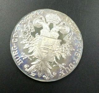 Blue Toner Gem Proof Dcam 1780 Austria Maria Theresa Thaler Silver Restrike Coin