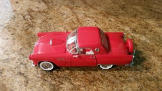 Danbury 1956 Fiesta Red Ford Thunderbird Convertible Diecast 1/24 Scale