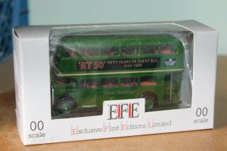 Efe 1:76 Aec Rt Bus - London Transport Country - Rt50 Ads