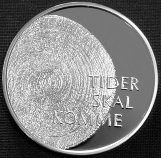Norway 100 Kroner Silver Proof 1999 Millennium " Tider Skal Komme "