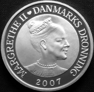 Denmark 100 kroner silver proof 2007 International Polar Year Polar Bear KM 917 2