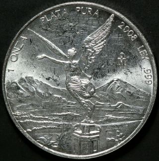2008 Mexico Libertad 1 Oz Silver 999 13253