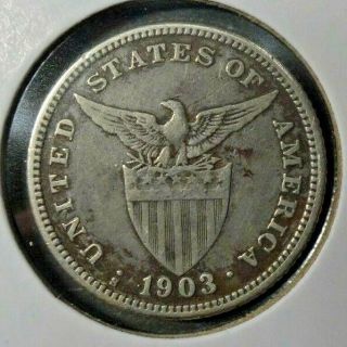 1903 - S Us/philippines 20 Twenty Centavos Coin Circulated 150,  080 Minted Km 166