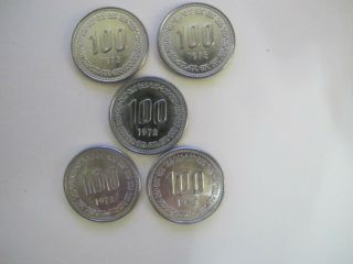 South Korea 1973 100 Won Gem Bu Fixed Price Is For 1 Coin.
