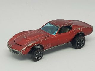 1967 Hotwheels Redline Custom Corvette Red