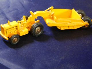 Vintage Lesney Matchbox No.  Tractor And Earth Scraper