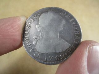 1789 - Ng M Guatemala Silver 2 Reales,  Vg,  Charles Iv,  Km - 43