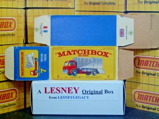Matchbox Lesney Ford Refuse Truck 7c Type E4 Model Empty Box Only 3