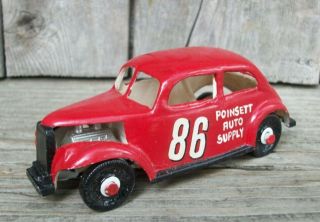 Vintage Plastic Souvenir Race Car Modified Dirt Oval Stock Car Custom Rare Sedan