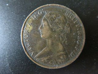 1862 Nova Scotia Canada one cent coin -. 2