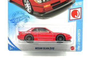 2021 Hot Wheels Nissan Silvia (s13) Red Hw J - Imports W/real Riders Custom