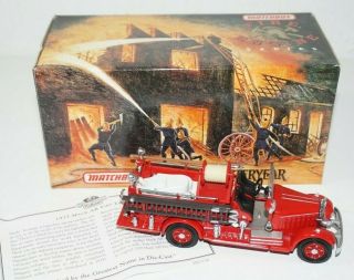 Matchbox Models Of Yesteryear 1935 Mack Ab Fire Engine Truck Yfe15