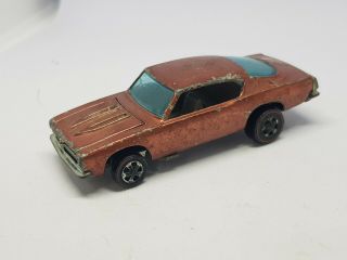 1967 Vintage Hotwheels Redline Custom Barracuda Copper