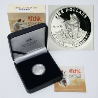 2017 Australia $5 Dollar Dingo Archie 1oz.  999 Silver High Relief Coin Cbx2ad708
