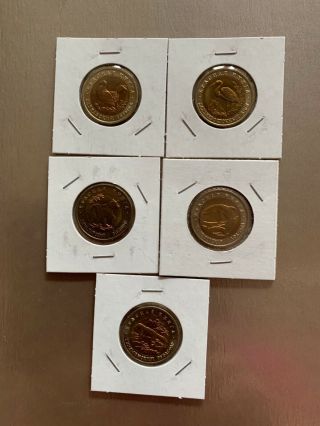 Russia,  Red Book Coins,  50 Rouble - Set Of 5 Coins