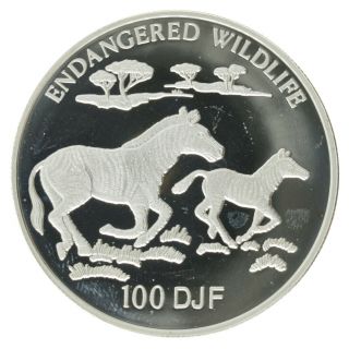 Djibouti - Silver 100 Francs Coin - 