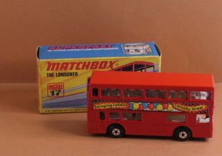 Vintage Matchbox Lesney Superfast Mb 17f Daimler Londoner Bus 