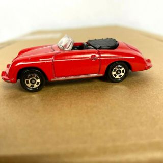 Tomica Porsche 356 Speedster No.  F9 Red Scale 1/59 Made In Japan