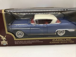 1/18 Yat Ming Road Legends Blue 1958 Cadillac Eldorado Seville Jm Part 92159