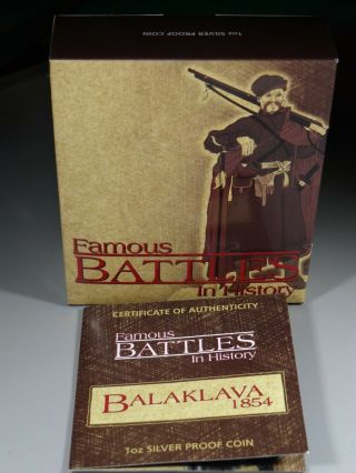 Battle Of Balaklava 1854 2009 Tuvalu.  999 Silver Famous Battles Of History
